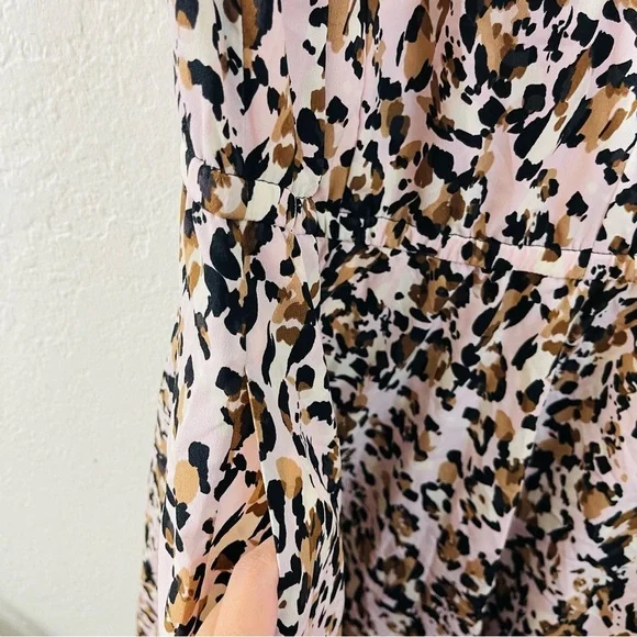 Lane Bryant Leopard Print Shark Hem Midi Dress 16 Pockets Occasional Vacay - Picture 7 of 12